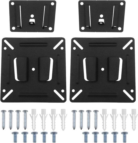 Supporto per schermo per monitor LCD da 14 a 24 pollici - 2 set - Capacità di carico 30LBS 15KG - 100x100mm VESA - Per schermi industriali