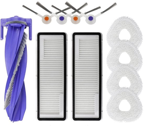 Set di accessori - 11 pezzi - Adatto per Narwal Freo X Ultra J4 J4 Lite Serie (1 spazzola rotativa, 4 spazzole laterali, 2 filtri, 4 asciugamani)