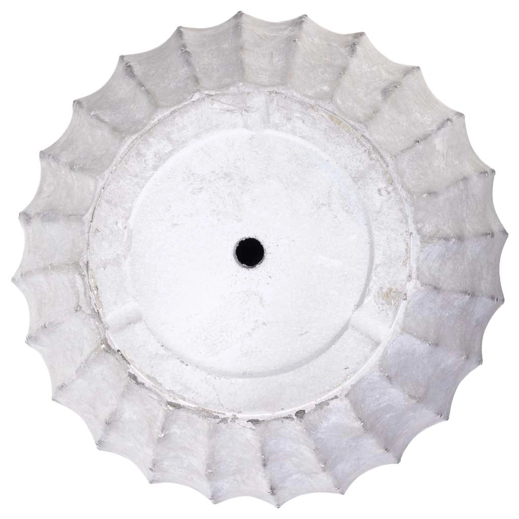 Fioriera in fibra di vetro bianca 50x50x37.5 cm