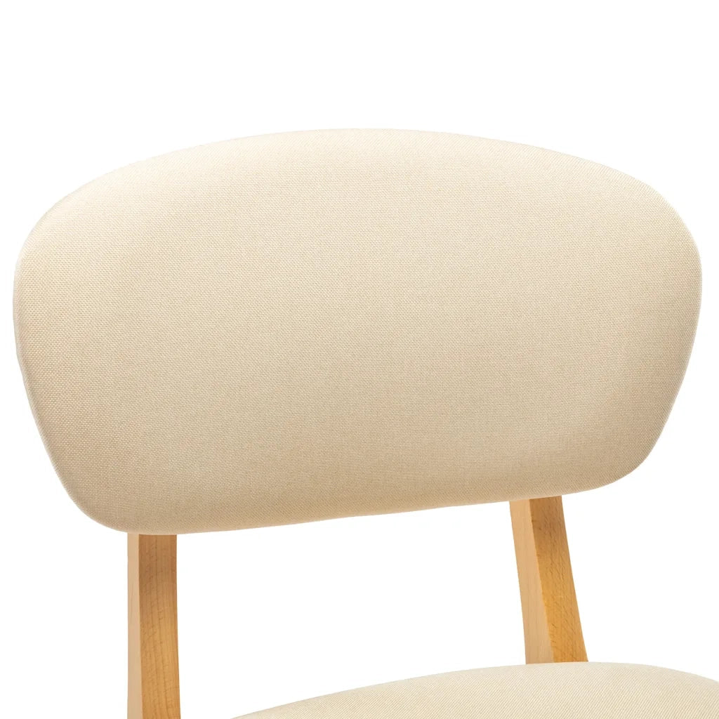 Sgabelli da Bar 2 pz Crema in Tessuto 289369