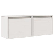 Set di 2 eleganti pensili da parete per sala da pranzo 45 x 30 x 35 cm realizzati in legno di pino bianco 02_0048064