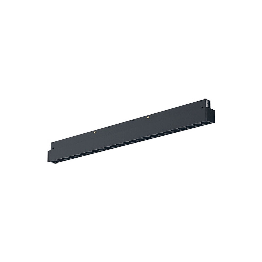 Modulo LED Lineare 24W 3000K 2012lm 48V Dimmerabile Antiabbaglio per Binario, Alluminio Nero Opaco, Fascio 38° - GEA Luce