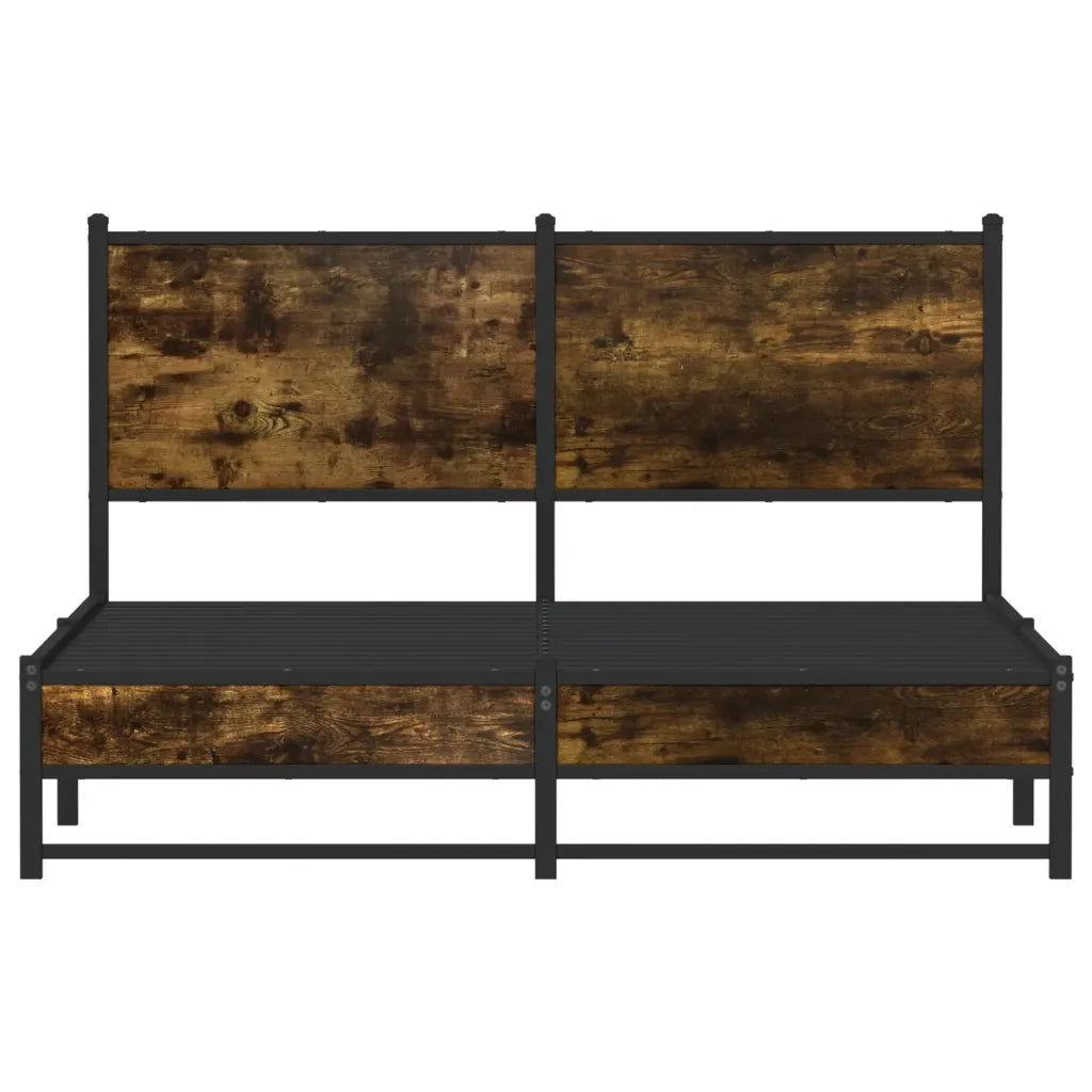 Giroletto senza Materaso in Metallo Rovere Fumo 137x190 cm