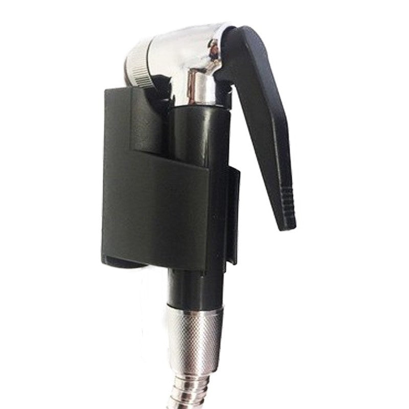 Set Idroscopino wc Nero Doccetta Supporto E Flessibile 150 cm