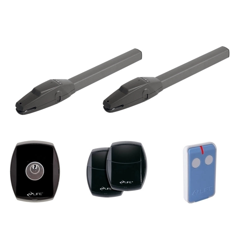 KIT PER CANCELLO A BATTENTE LIFE SETUP OP224 UNI DL2 1KT3060000 AUTOMAZIONE