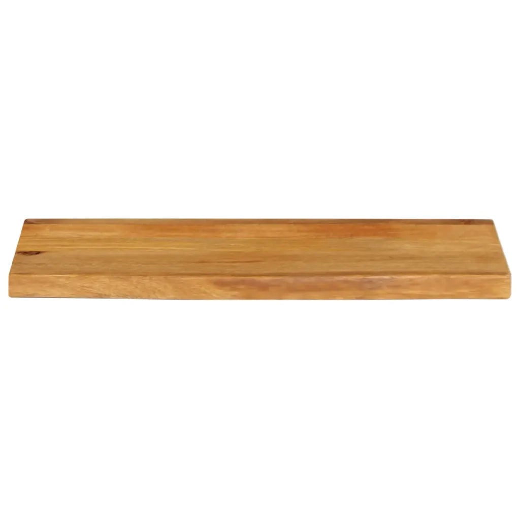 Piano Tavolo Bordi Vivi 70x30x2,5 cm in Legno Massello di Mango
