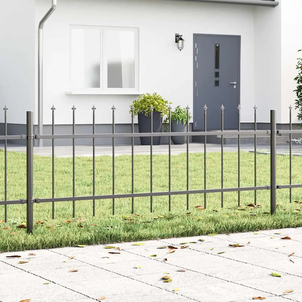Recinzione per Giardino 5 pcs Grigio 8,5 x 0,6 m 3334088