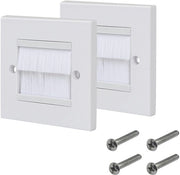 Pannelli di passaggio cavi con setole - Passaggio cavi 60mm - Protezione da polvere - Duraturo - Facile da installare - Adatto per cavi multimediali