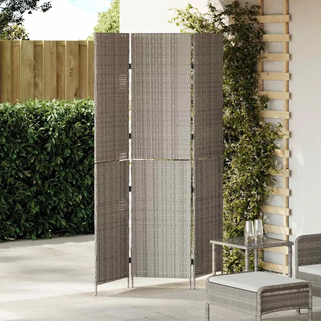 Divider per stanze Grigio 146 x 180 cm polyrattan 42003670