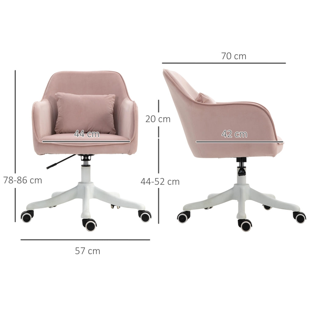 Sedia da ufficio ergonomica con massaggio rosa