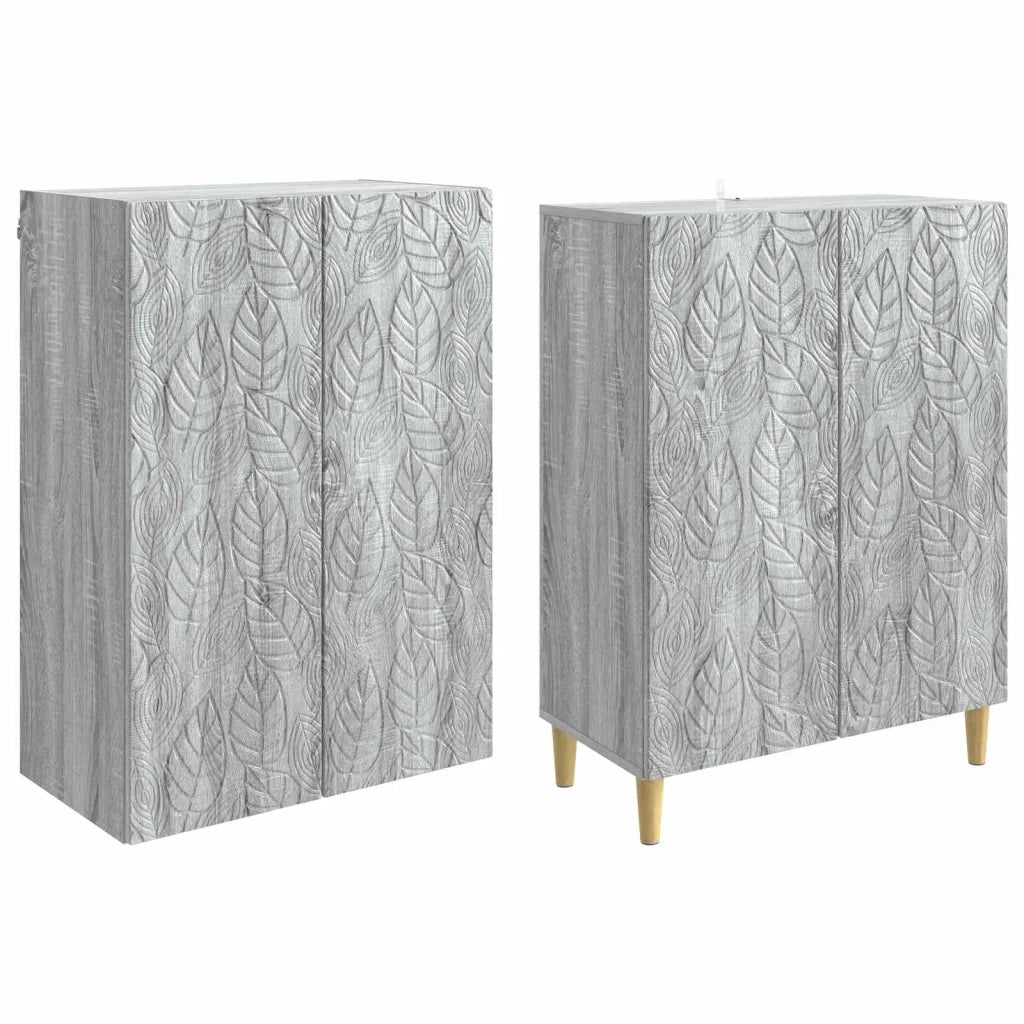 Set di armadi 2 pcs Sonoma grigio Legno ingegnerizzato 3416706