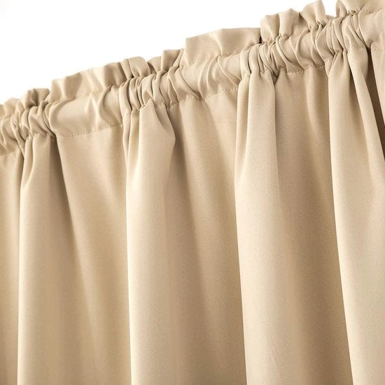 Verduisteringsgordijn panoramico per porta d'ingresso, tenda a stecche per schermo di patio, tenda a stecche per porta d'ingresso, 1 pezzo (beige, 64 x 183 cm)