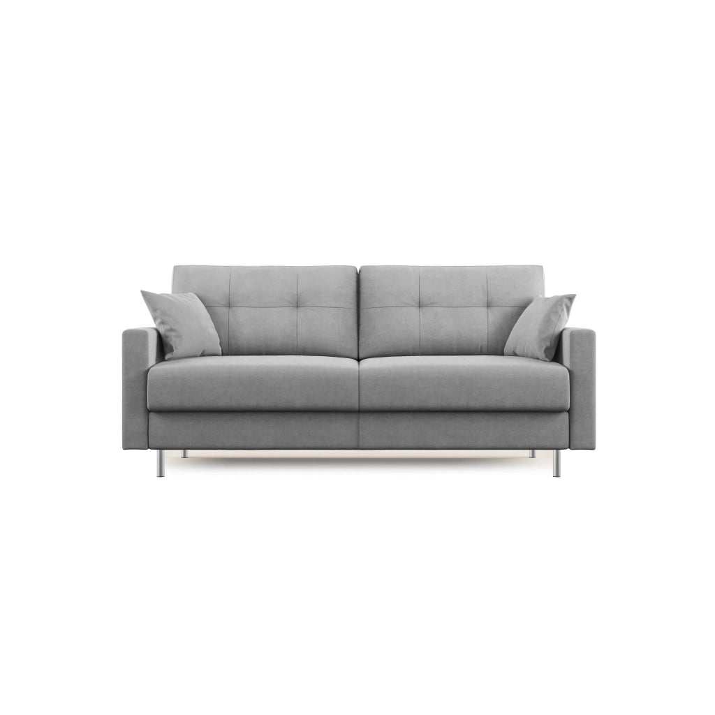 Megan Divano letto matrimoniale in microfibra smacchiabile T11 188 cm (mat. 140x197) grigio