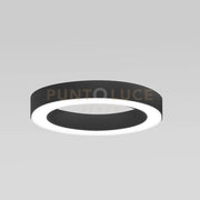 FLOR P/M - PLAFONIERA COLORE NERO A LED 3000K 3500LM 50W DIMMERABILE D.60CM