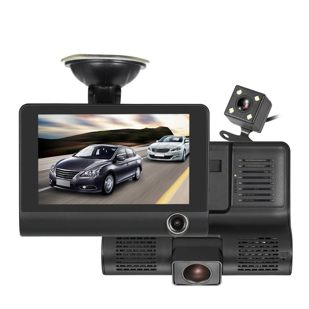 Trade Shop - Mini Dvr Auto Full Hd 1080p Camera Monitor Lcd 4" Anteriore Posteriore Interna -