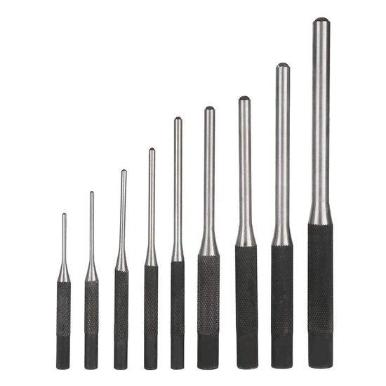 Set di punteruoli - Set di punteruoli in acciaio di alta qualità - Kit di punteruoli - Attrezzatura per lavorazione del legno - Borsa portatile - Varie misure - Punteruolo