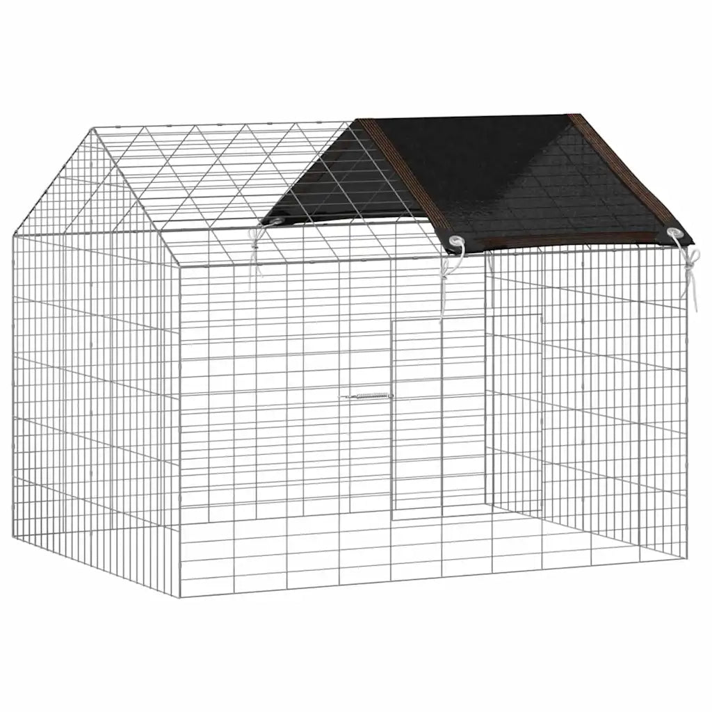 Gabbia per Conigli Argento 100 x 78 x 78 cm Acciaio zincato 42019236
