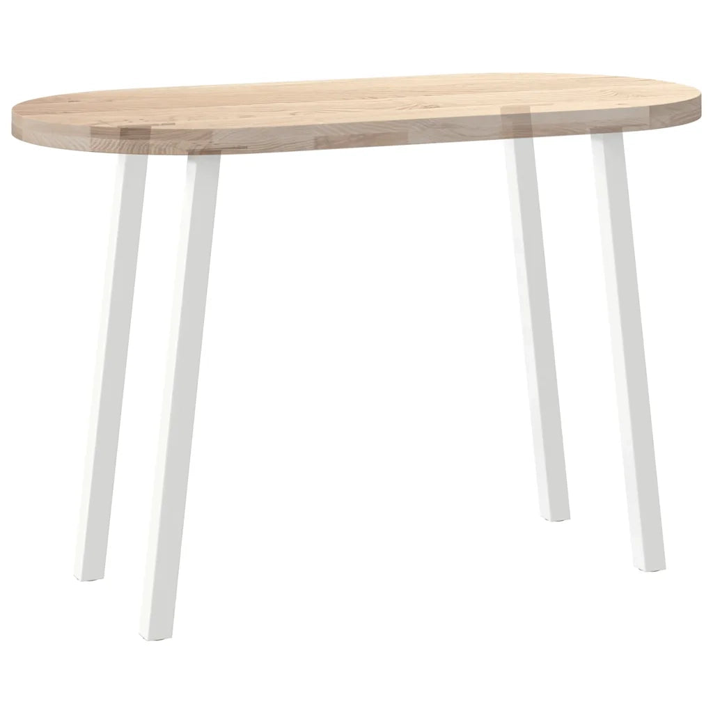 Gambe per tavolo consolle 4 pz bianche 72 cm in acciaio