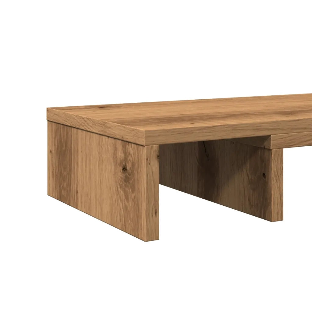 vidaXL Supporto Monitor Regolabile Rovere 60x24x10,5 cm in Truciolato