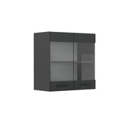 Vicco Mobile da cucina in vetro Antracite casa di campagna 60 cm