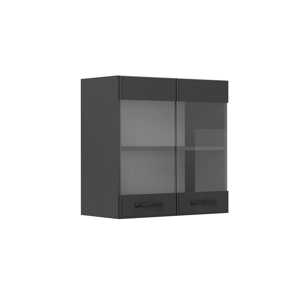 Vicco Mobile da cucina in vetro Antracite casa di campagna 60 cm