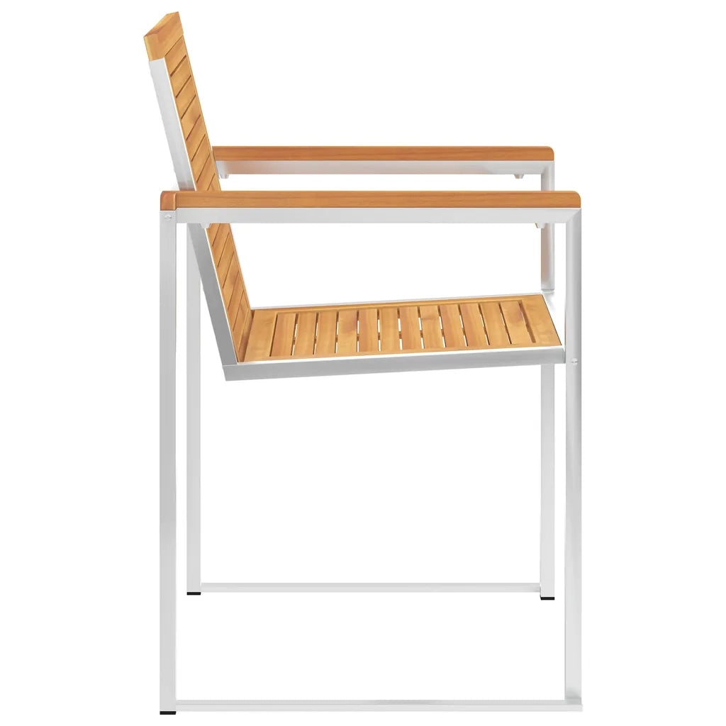 Sedie da Giardino con Cuscini 8 pz in Legno Massello di Teak 3078622