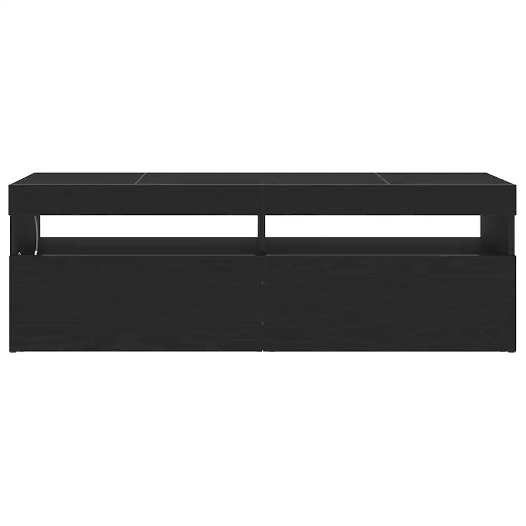 Mobile TV Rovere Nero 120 x 35 x 40 cm Legno multistrato 862553