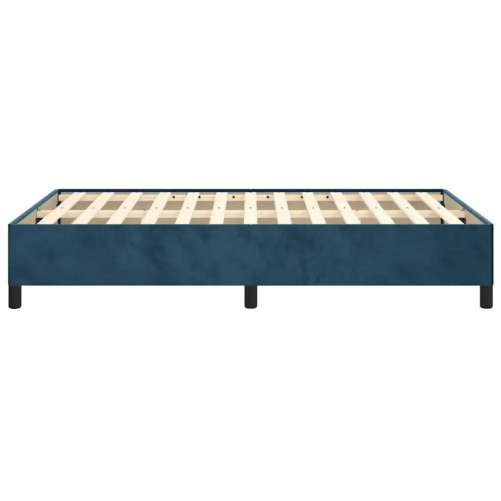 Giroletto senza Materasso-Struttura Letto Blu Scuro 120x190 cm Velluto 989600