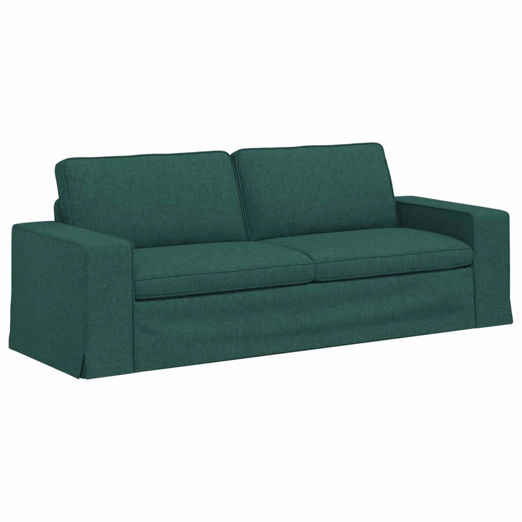 Set di divani 2 pcs Verde Scuro 222 x 80 x 82 cm Tessuto