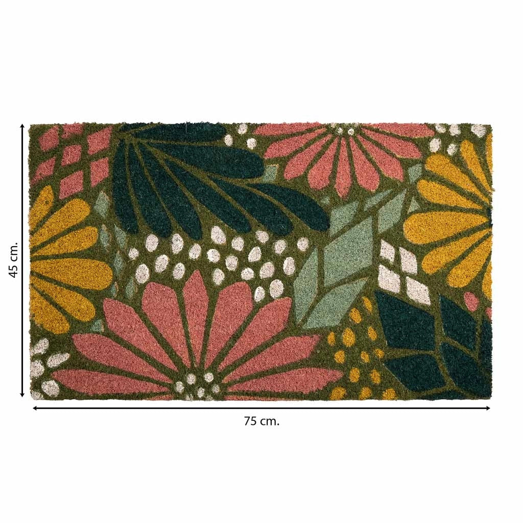 Zerbino in PVC stampato rosa 45x75