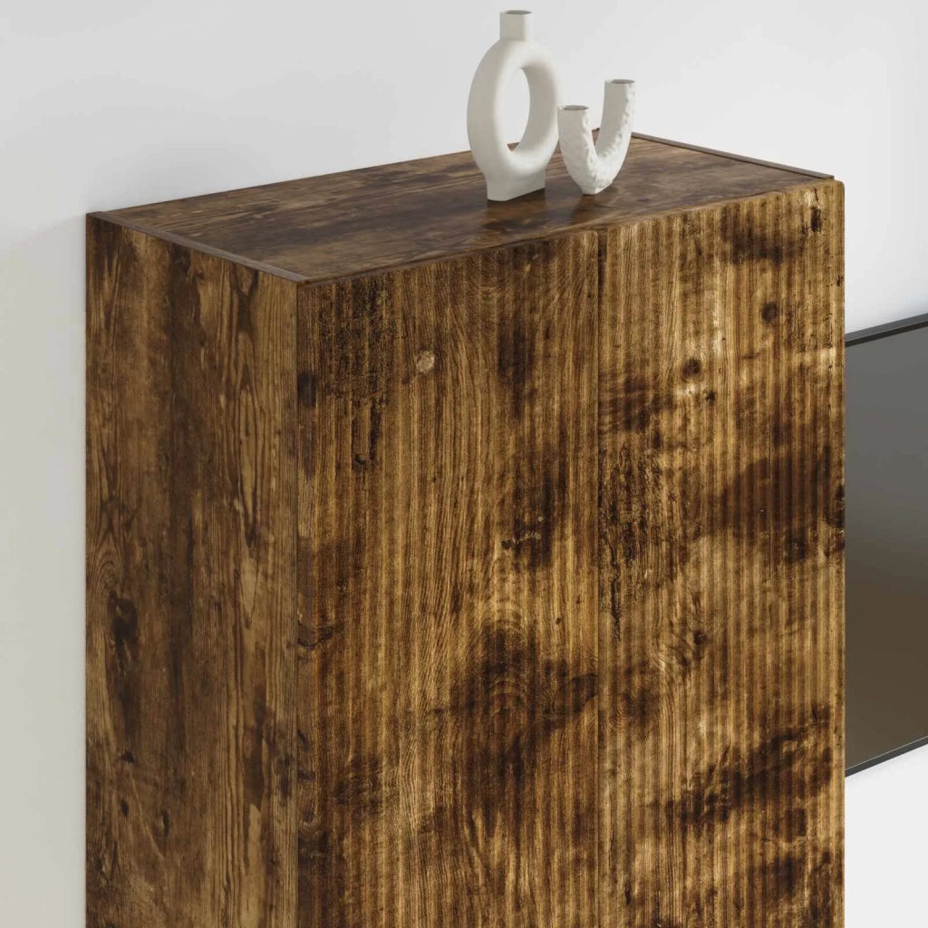 Mobile TV da parete Rovere fumé 59,5 x 31 x 100 cm 892374