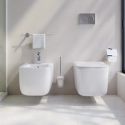 Coppia di sanitari sospesi vaso tornado e bidet bianco lucido | Lubiana