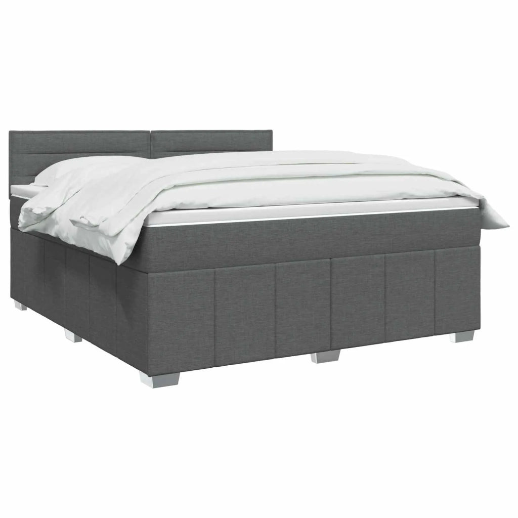 Letto box spring con materasso Marrone Scuro 140 x 200 cm 3452687