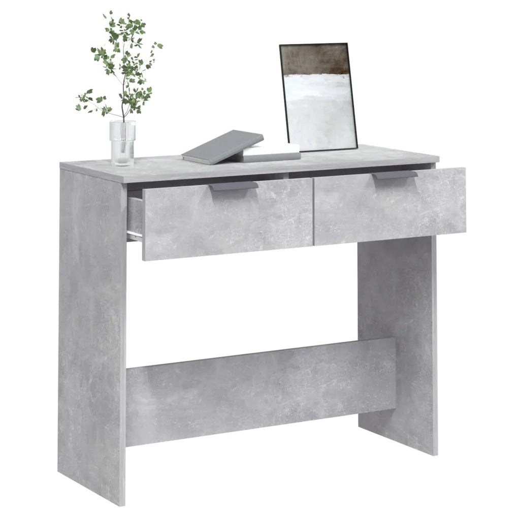 Tavolino da Salotto Grigio Cemento 90x36x75cm Legno Multistrato 811335