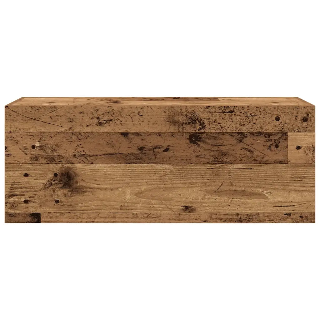 vidaXL Mobile da Bagno Legno Antico 80x25x30 cm in Truciolato