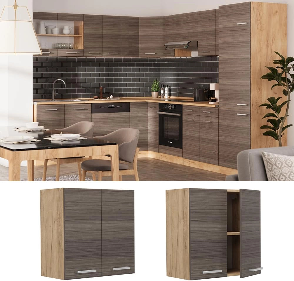 Pensile da cucina R-Line, Grigio nobile, 60 cm