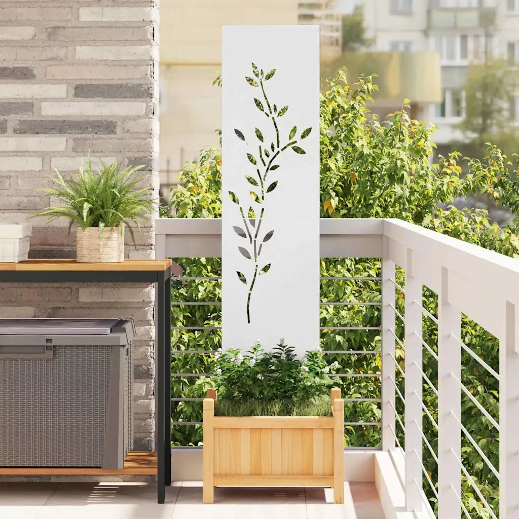 Schermo per privacy in giardino Floreale Bianco 32 x 140 cm 876253