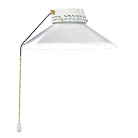 Kit Luce Vetro Bianco Piccolo Con Portalamapada Bianco