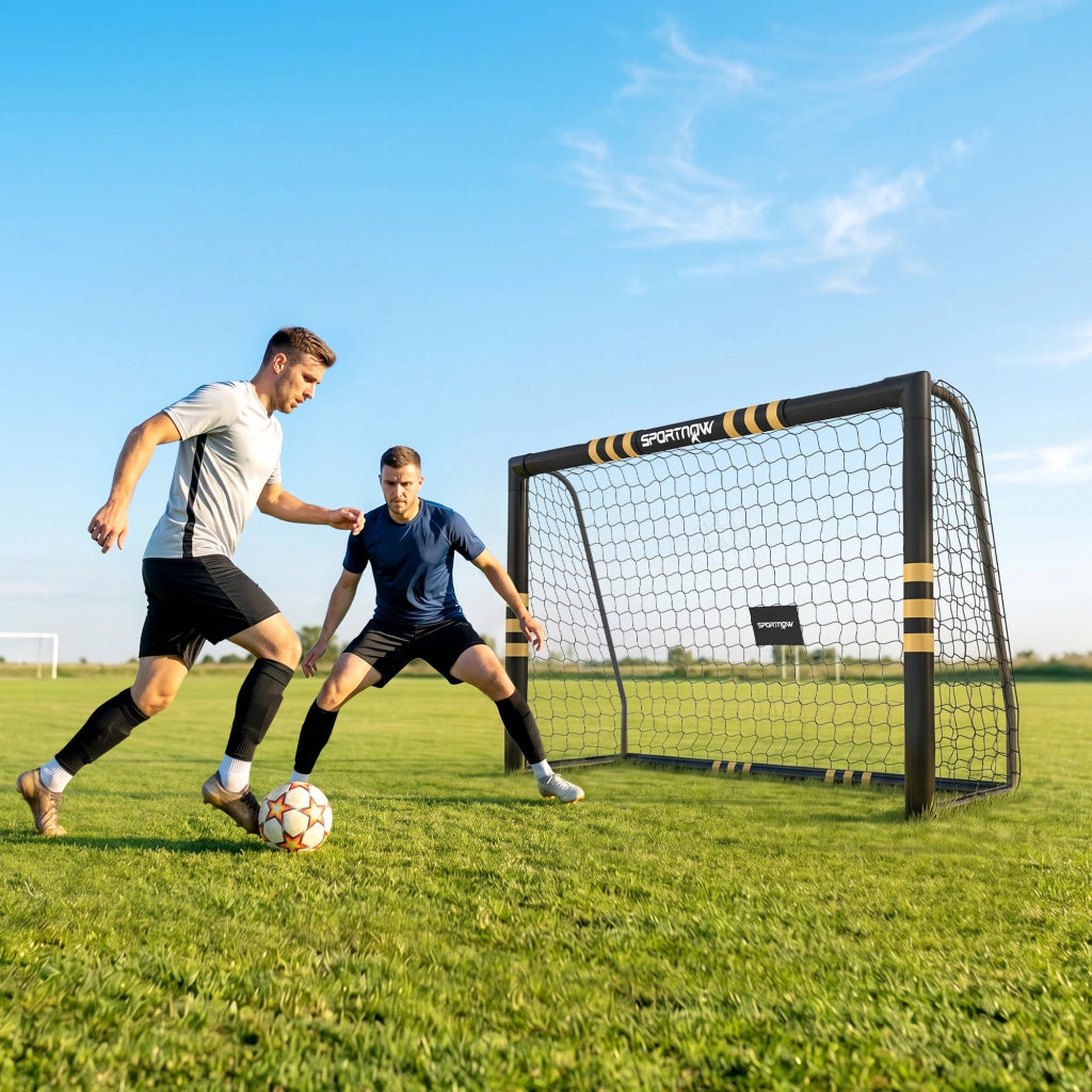 Porta da Calcio Portatile 240x160 cm con Imbottitura in Schiuma EPE
