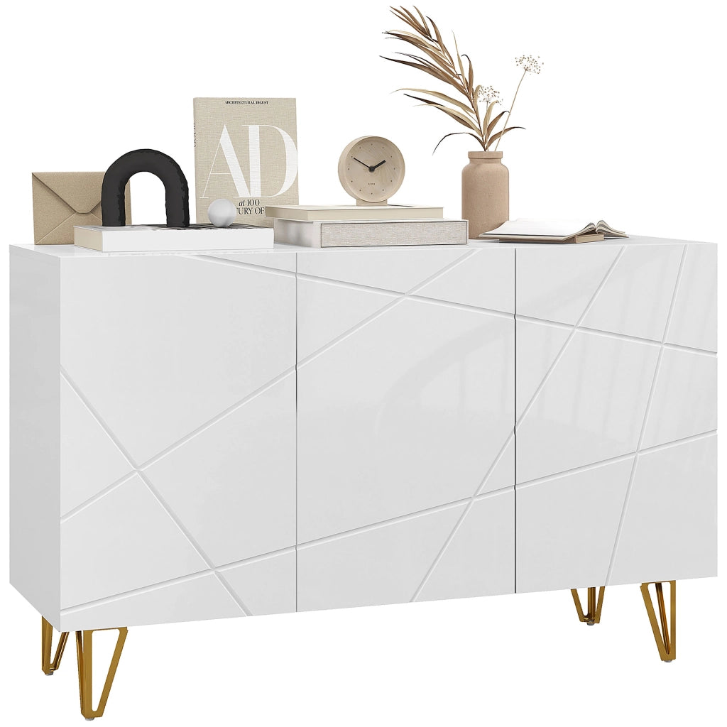 Credenza Bianca con Ante ¨C Zephmum ¨C 120x40x75 cm