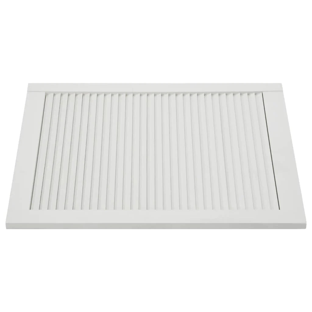 Porta a persiana in legno massello di pino 61,5x49,4 cm bianca 02_0003882