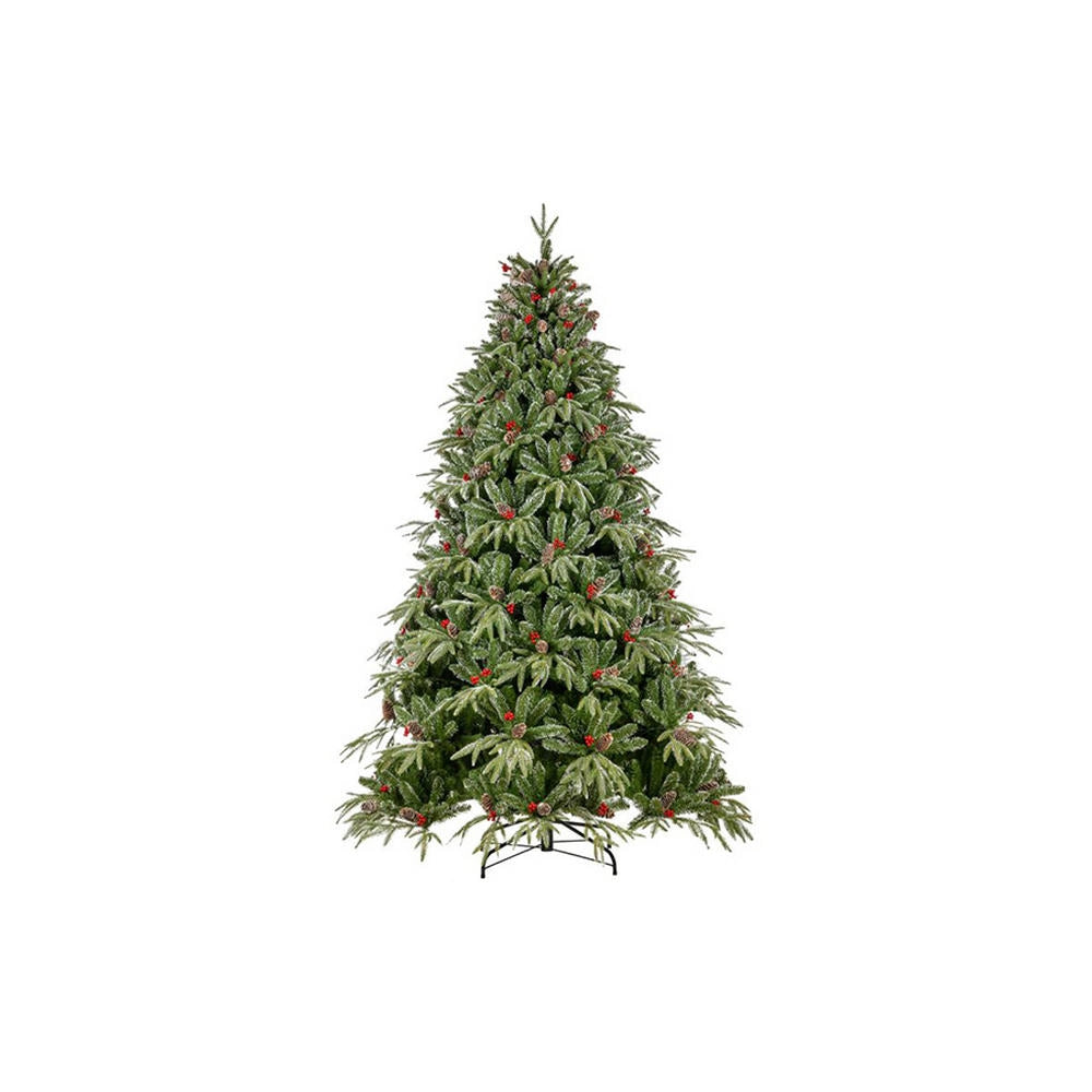 Albero di Natale Artificiale Magic con Pigne e Bacche Formato: 210 cm