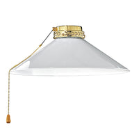 Kit Luce Vetro Bianco Grande Con Portalamapada Bianco