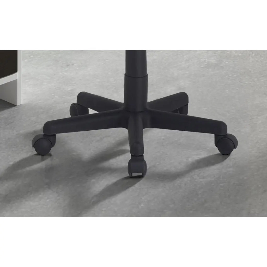 Sedia da ufficio IPOLIST – Tessuto a rete nero – Altezza regolabile 86-98 cm – Stile moderno ed ergonomico