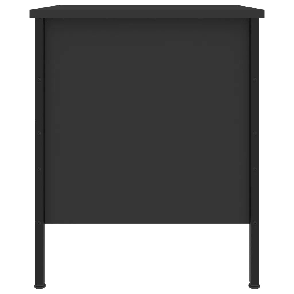 Comodini 2 pz Neri 40x42x50 cm in Legno Multistrato