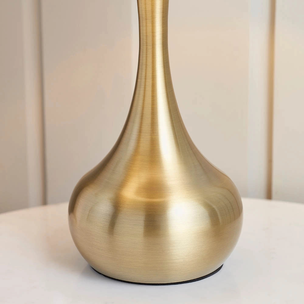 Lampada da tavolo touch dimmer ottone E14 Endon Piccadilly