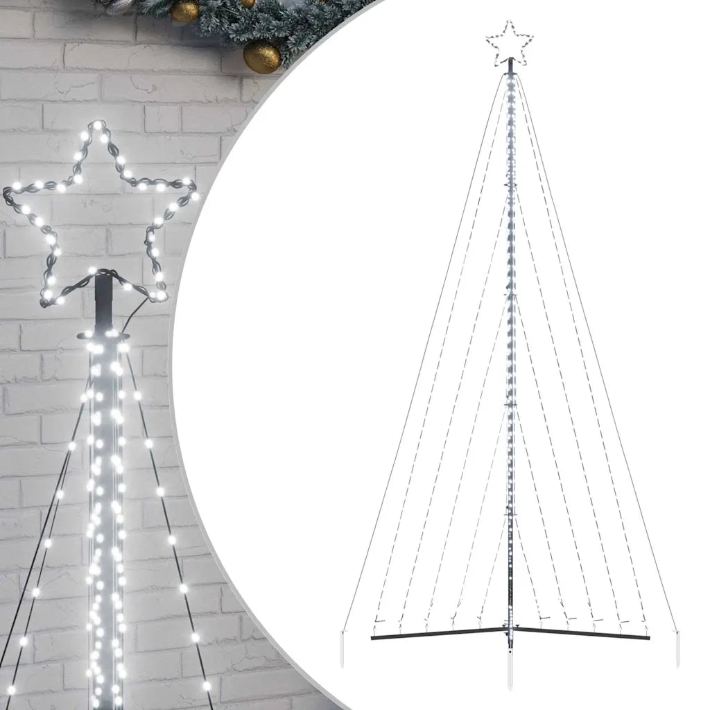 Albero di Natale a LED 570 LED Bianco Freddo 399 cm 4016441
