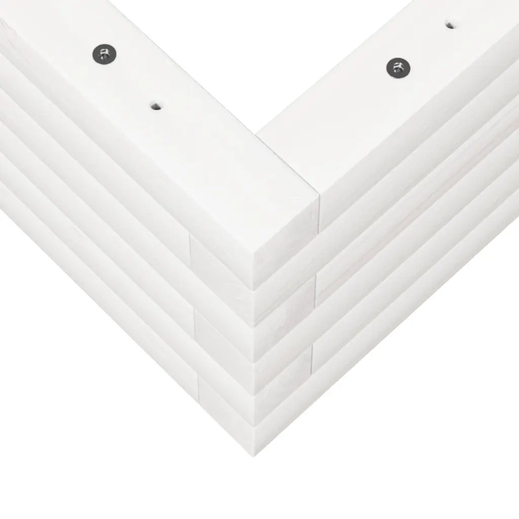 Fioriera da Giardino Bianca 110x60x23 cm Legno Massello Pino 847239