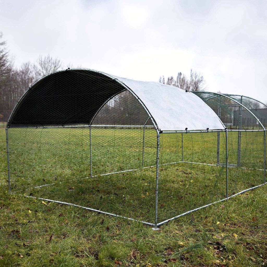 Fudajo Recinto animali XXL 6x2,95x2m con tettoia impermeabile, porta e spazio per movimento libero