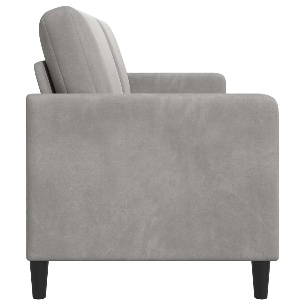 Divano con Storage Grigio Chiaro 152 x 78 x 87 cm Poliestere 42036933